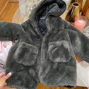 Little girl reversible coat